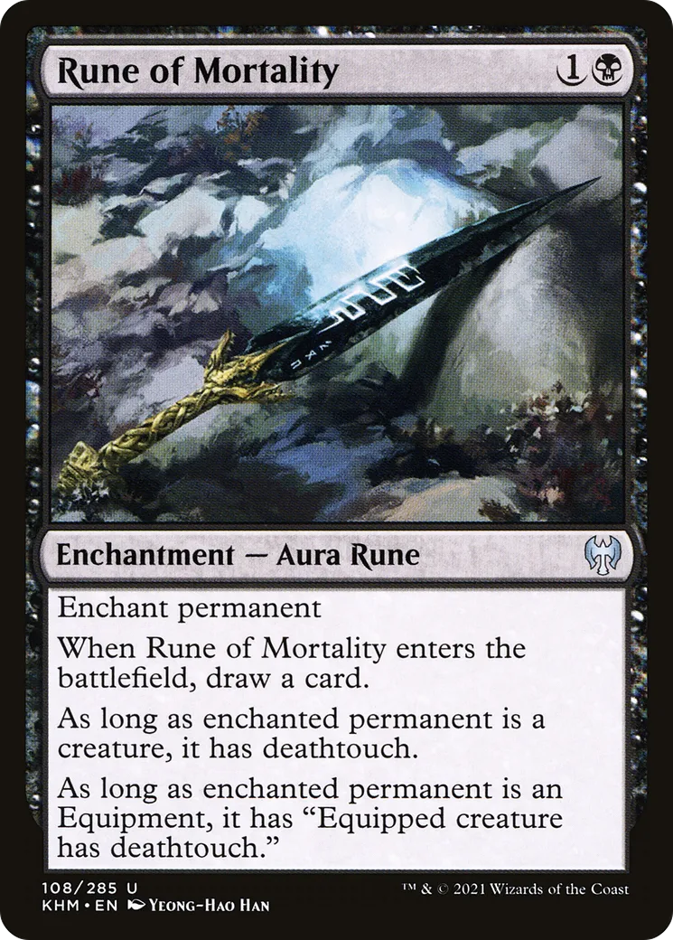 Rune de mortalité — Kaldheim — Magic: The Gathering