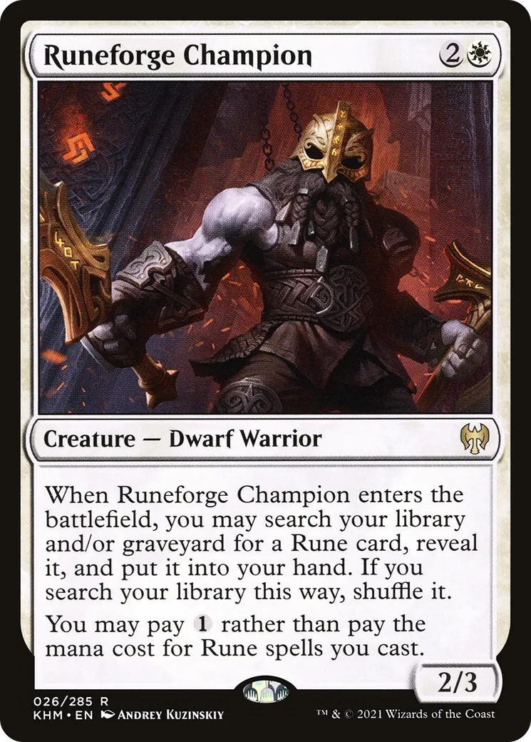 Champion de Forgerune — Kaldheim — Magic: The Gathering