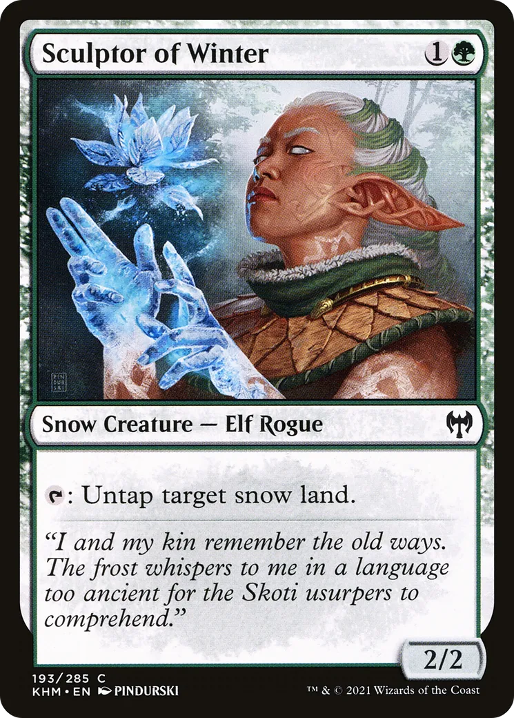 Sculpteuse de l'hiver — Kaldheim — Magic: The Gathering