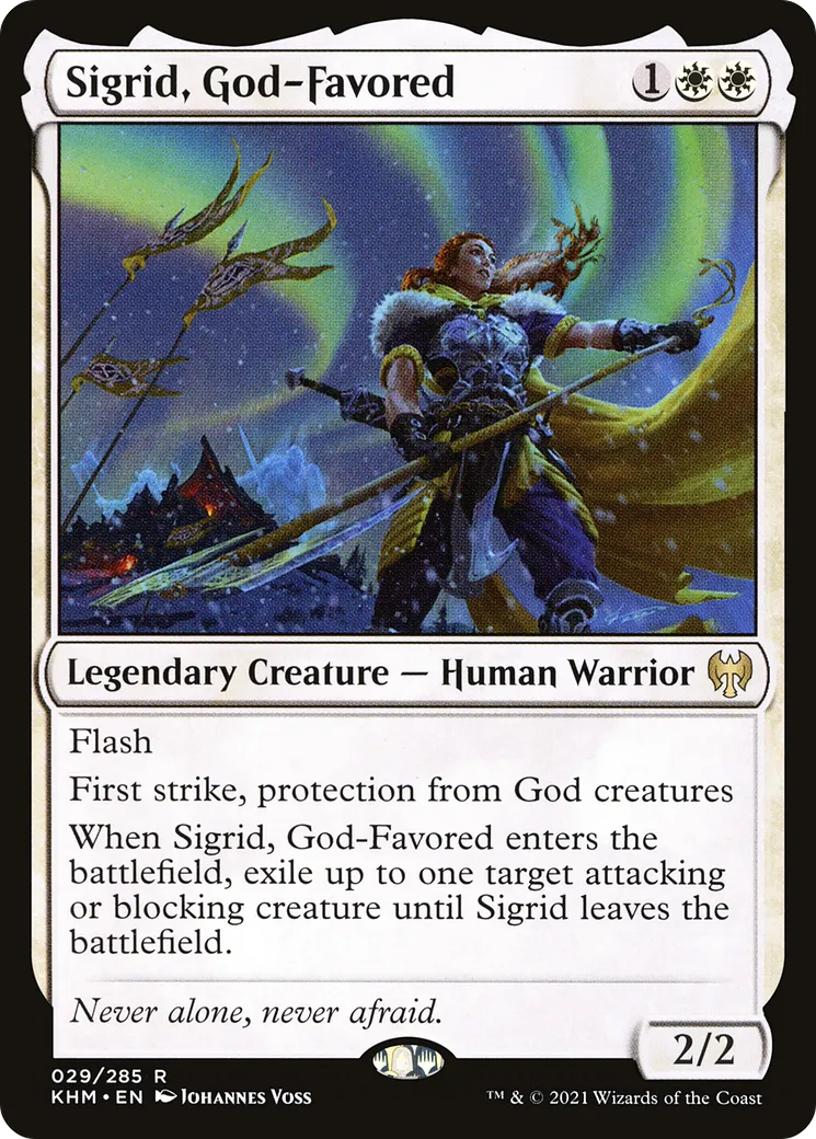 Sigrid, protégée des dieux — Kaldheim — Magic: The Gathering