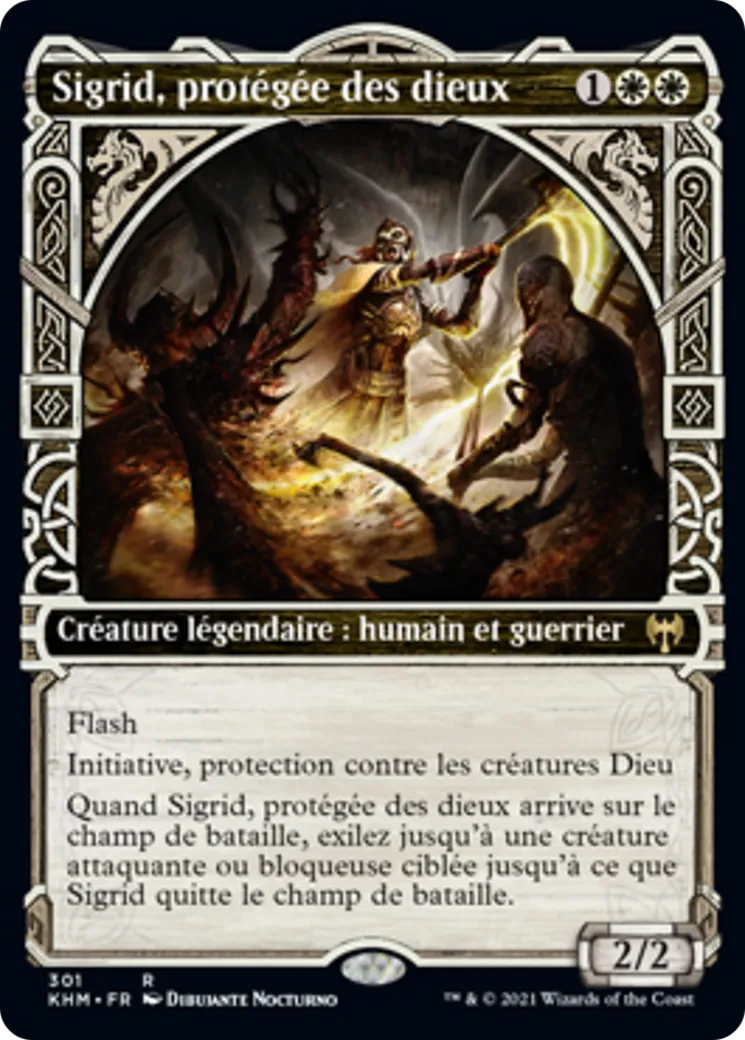 Sigrid, protégée des dieux — Kaldheim — Magic: The Gathering