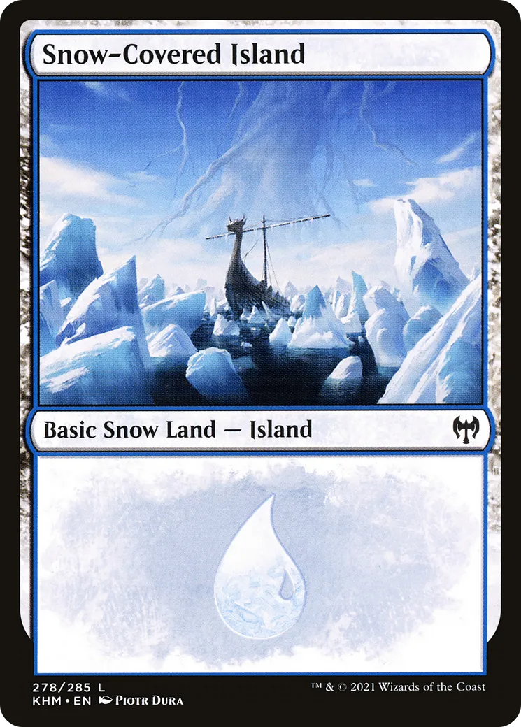 Snow-Covered Island — Kaldheim — Magic: The Gathering