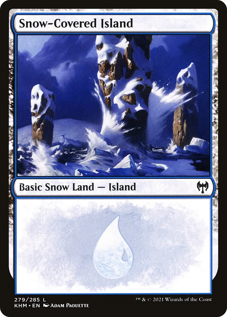 Snow-Covered Island — Kaldheim — Magic: The Gathering