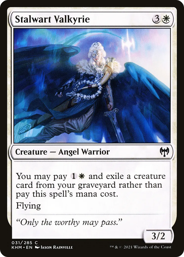 Stalwart Valkyrie — Kaldheim — Magic: The Gathering