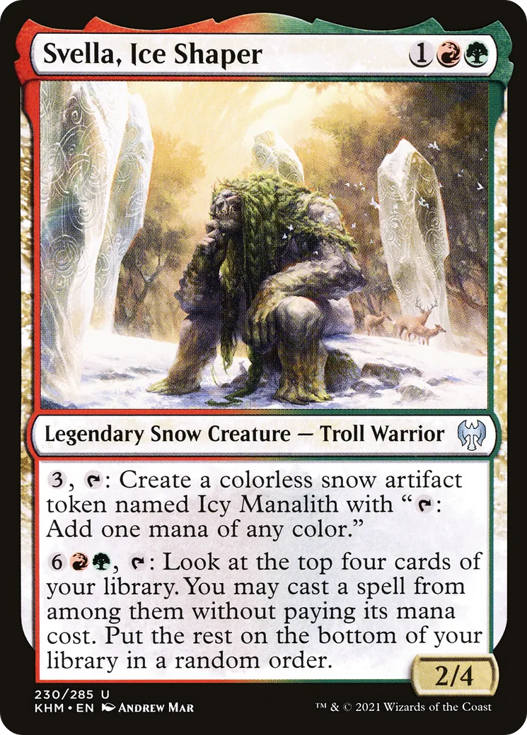 Svella, modeleuse de glace — Kaldheim — Magic: The Gathering
