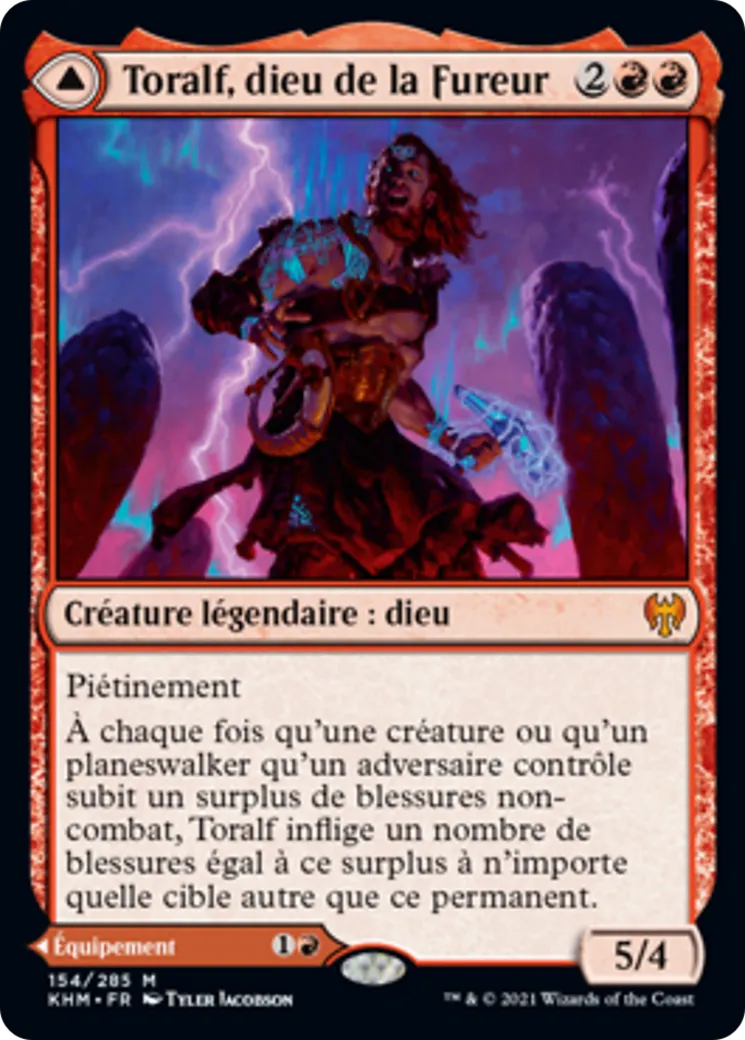 Toralf, dieu de la Fureur // Marteau de Toralf — Kaldheim — Magic: The Gathering