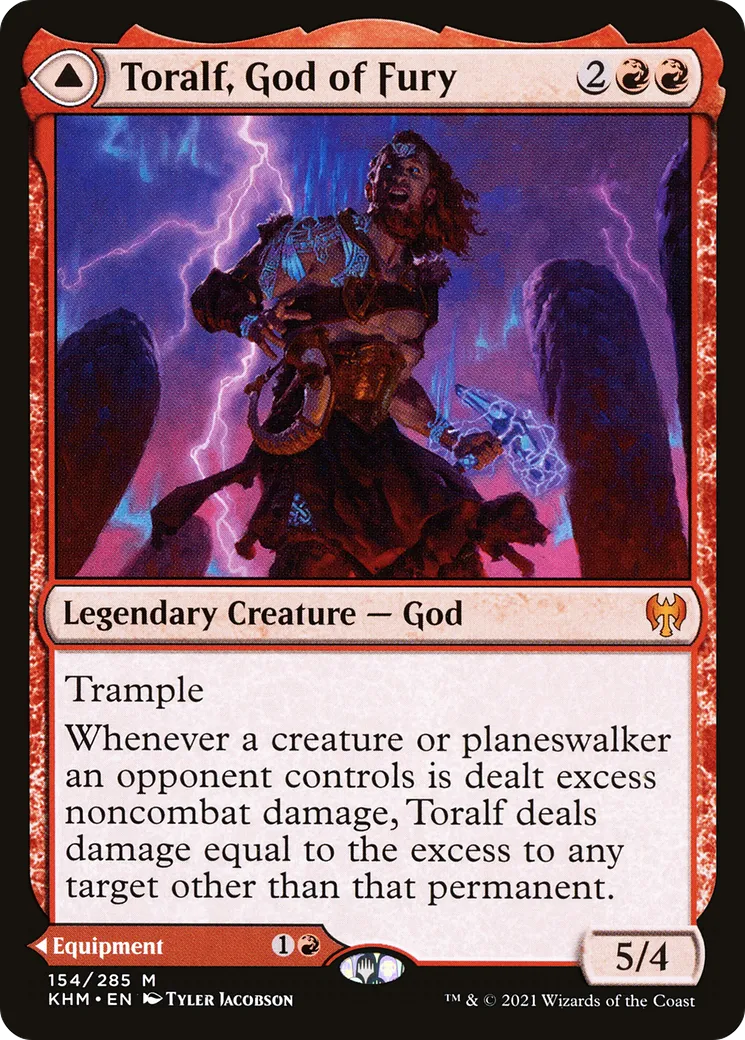 Toralf, God of Fury // Toralf's Hammer — Kaldheim — Magic: The Gathering