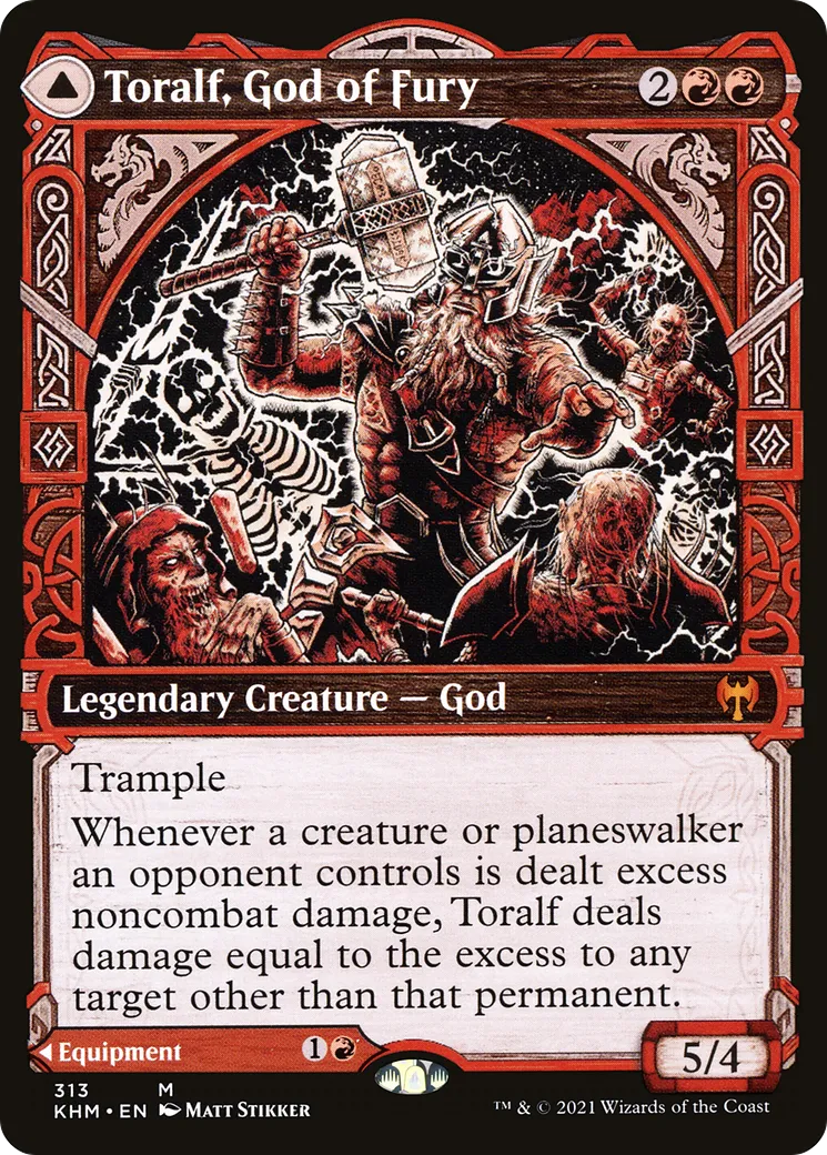 Toralf, God of Fury // Toralf's Hammer — Kaldheim — Magic: The Gathering
