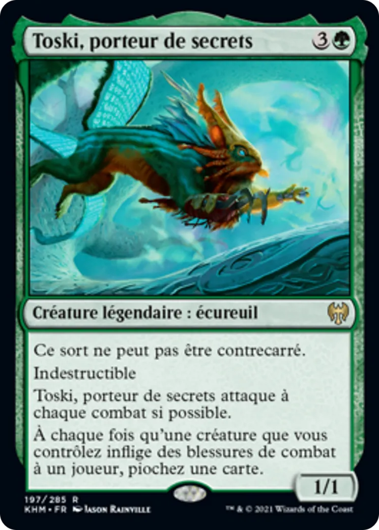 Toski, porteur de secrets — Kaldheim — Magic: The Gathering