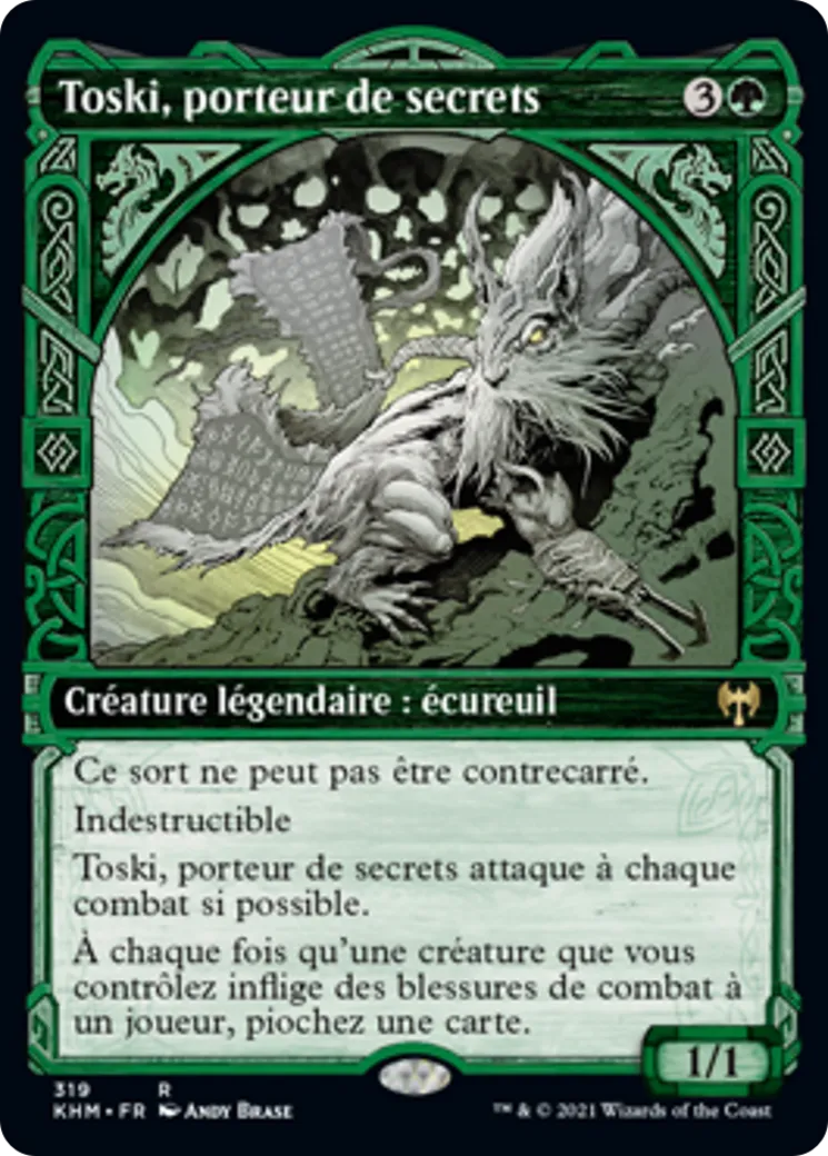 Toski, porteur de secrets — Kaldheim — Magic: The Gathering