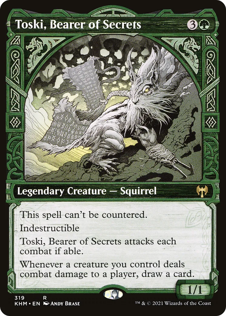 Toski, porteur de secrets — Kaldheim — Magic: The Gathering