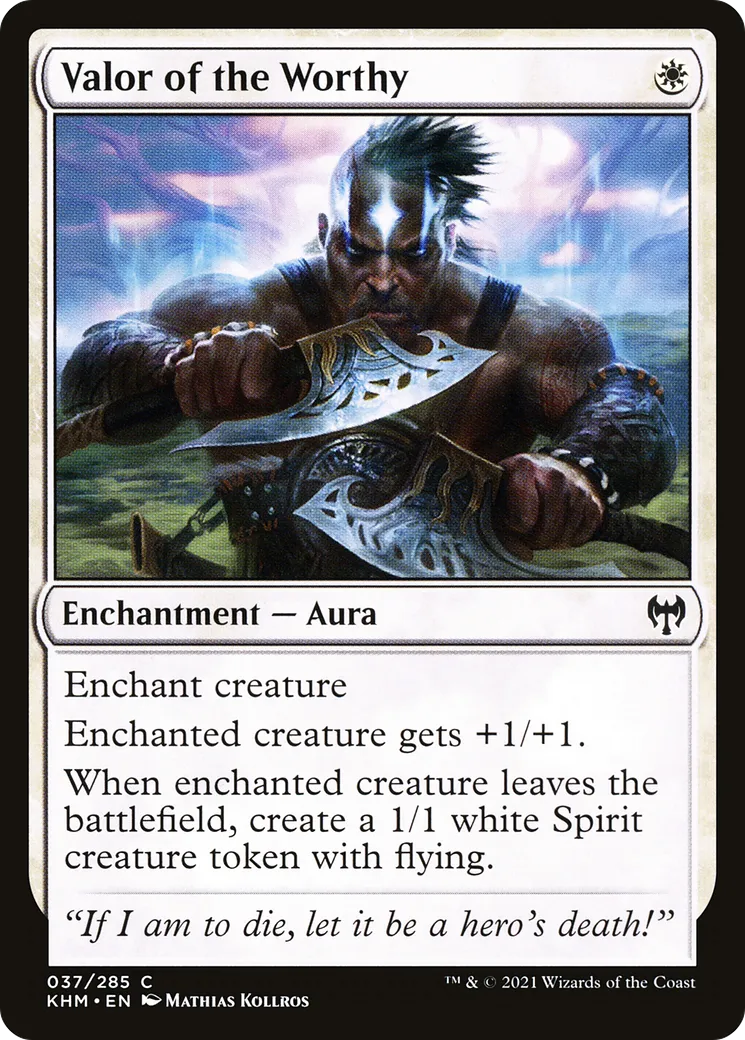 Courage des valeureux — Kaldheim — Magic: The Gathering