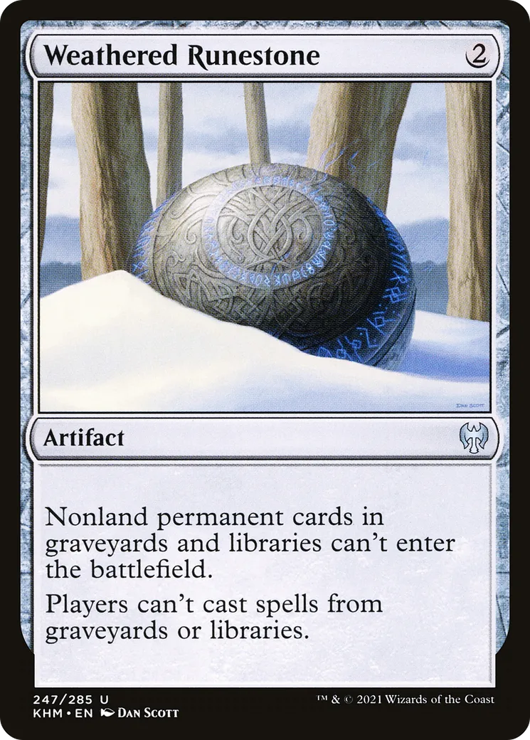 Pierre à runes érodée — Kaldheim — Magic: The Gathering