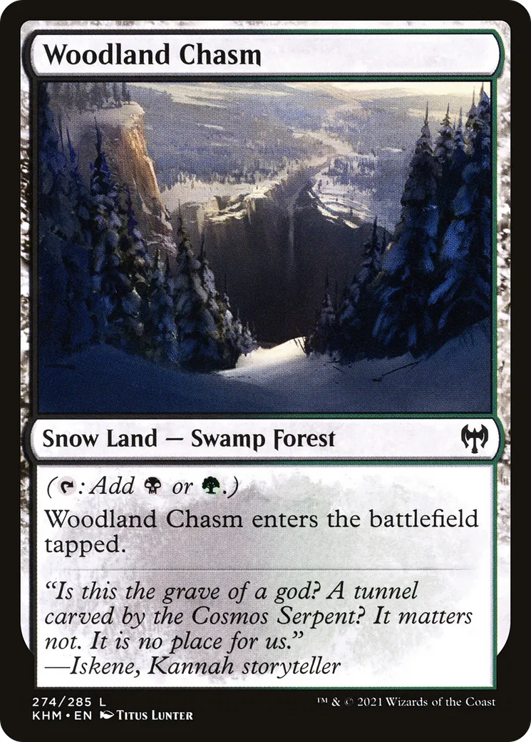 Woodland Chasm — Kaldheim — Magic: The Gathering