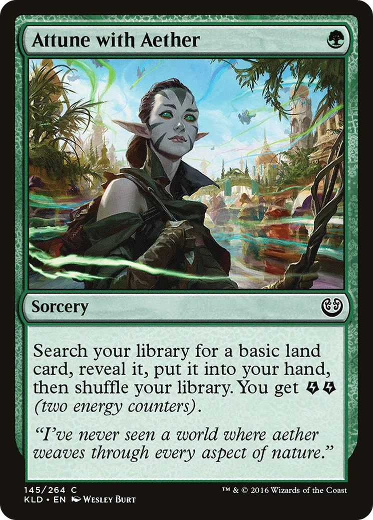 Attune with Aether from Kaladesh - Magic: The Gathering