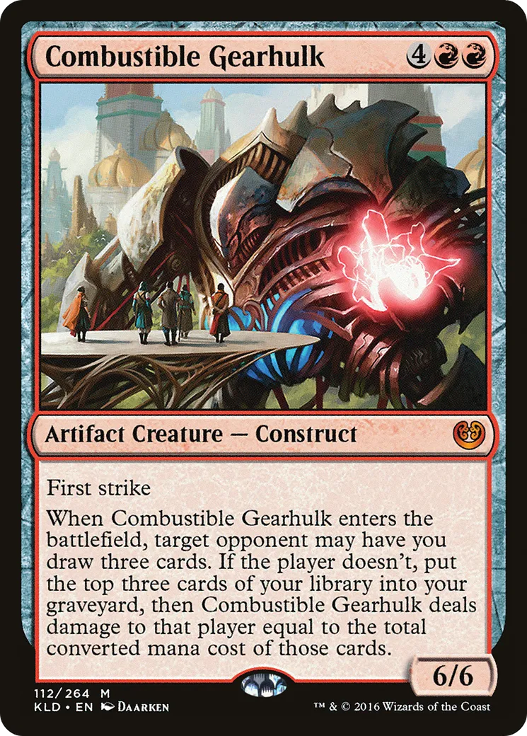 Combustible Gearhulk — Kaladesh — Magic: The Gathering