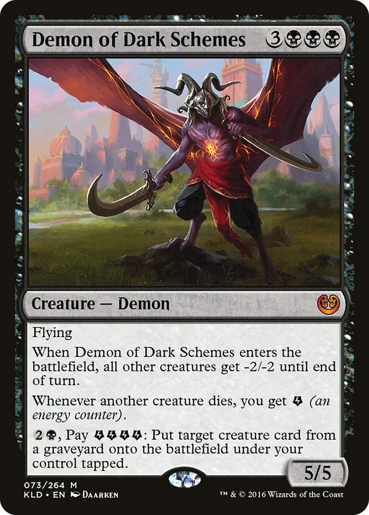 Démon aux noirs desseins — Kaladesh — Magic: The Gathering