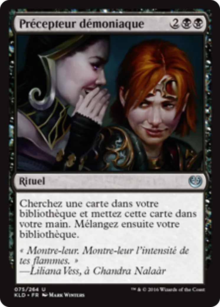 Précepteur démoniaque — Kaladesh — Magic: The Gathering