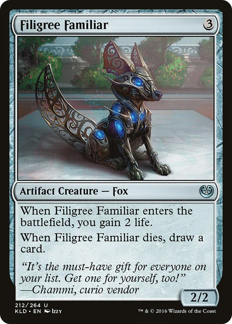 Filigree Familiar — Kaladesh — Magic: The Gathering