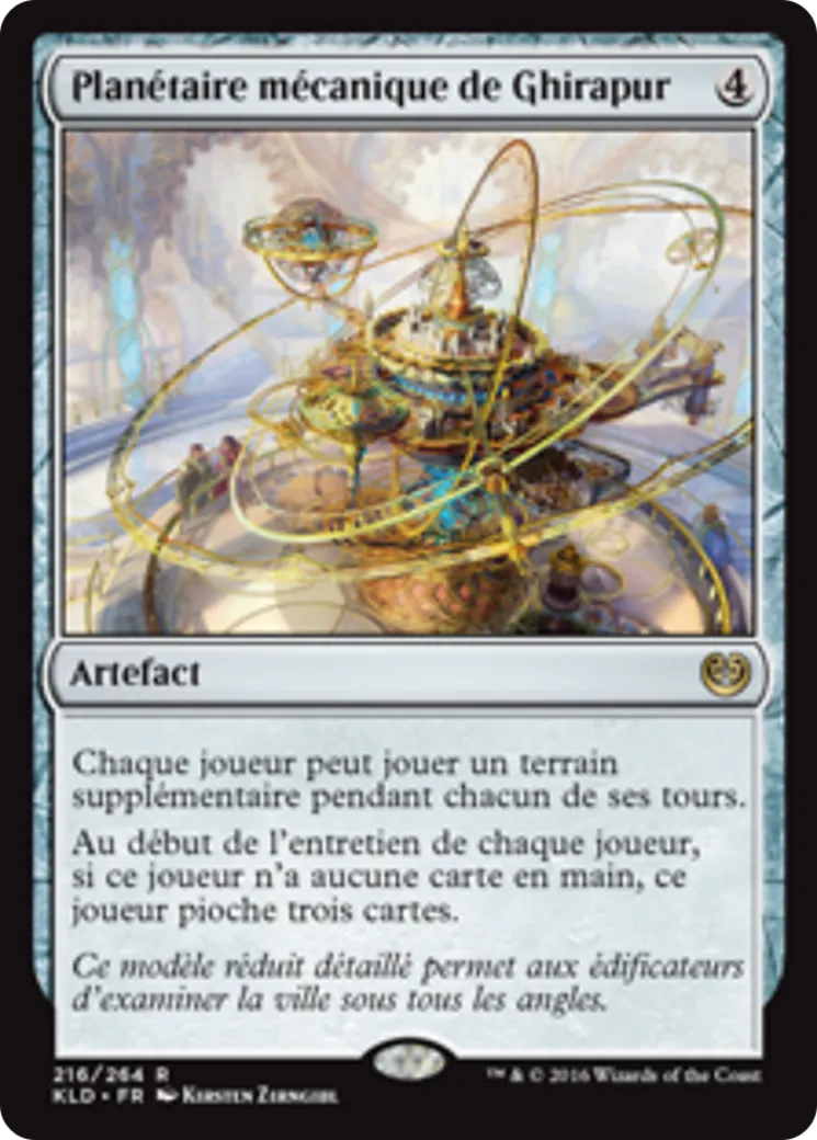 Planétaire mécanique de Ghirapur — Kaladesh — Magic: The Gathering