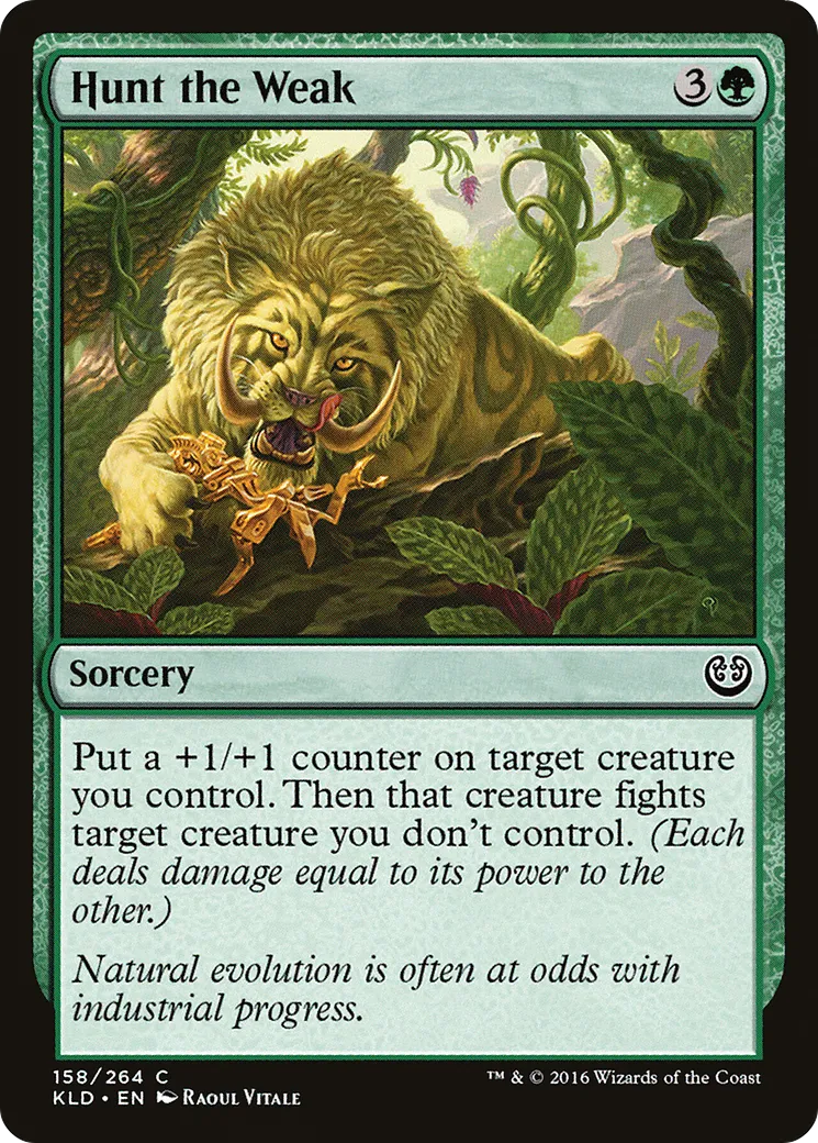 Chasse aux plus faibles — Kaladesh — Magic: The Gathering