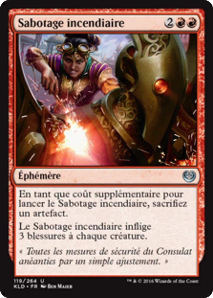 Sabotage incendiaire — Kaladesh — Magic: The Gathering