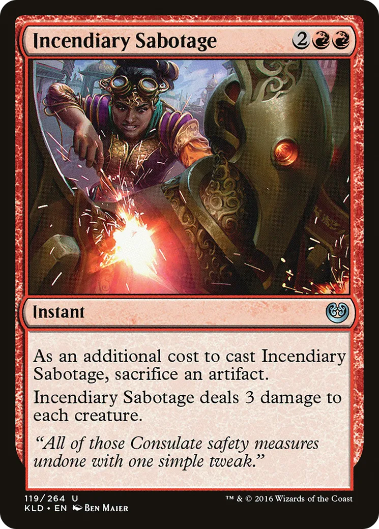 Sabotage incendiaire — Kaladesh — Magic: The Gathering