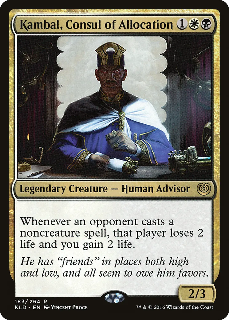 Kambal, Consul of Allocation — Kaladesh — Magic: The Gathering