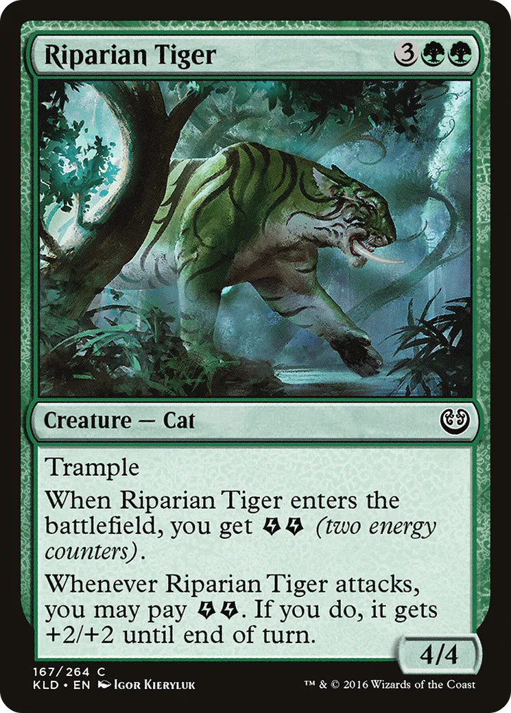 Riparian Tiger — Kaladesh — Magic: The Gathering