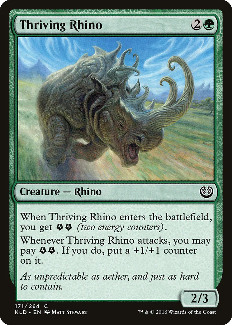 Rhinocéros prospère — Kaladesh — Magic: The Gathering
