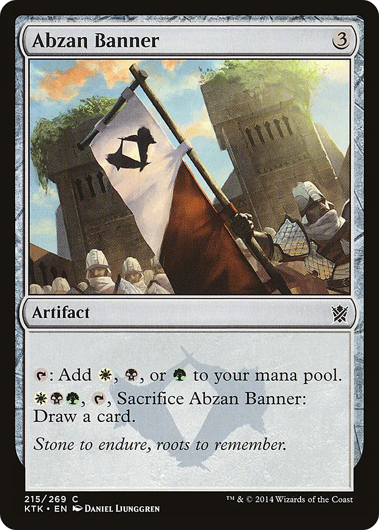 Étendard d'Abzan — Khans of Tarkir — Magic: The Gathering