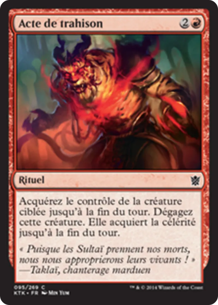 Acte de trahison — Khans of Tarkir — Magic: The Gathering