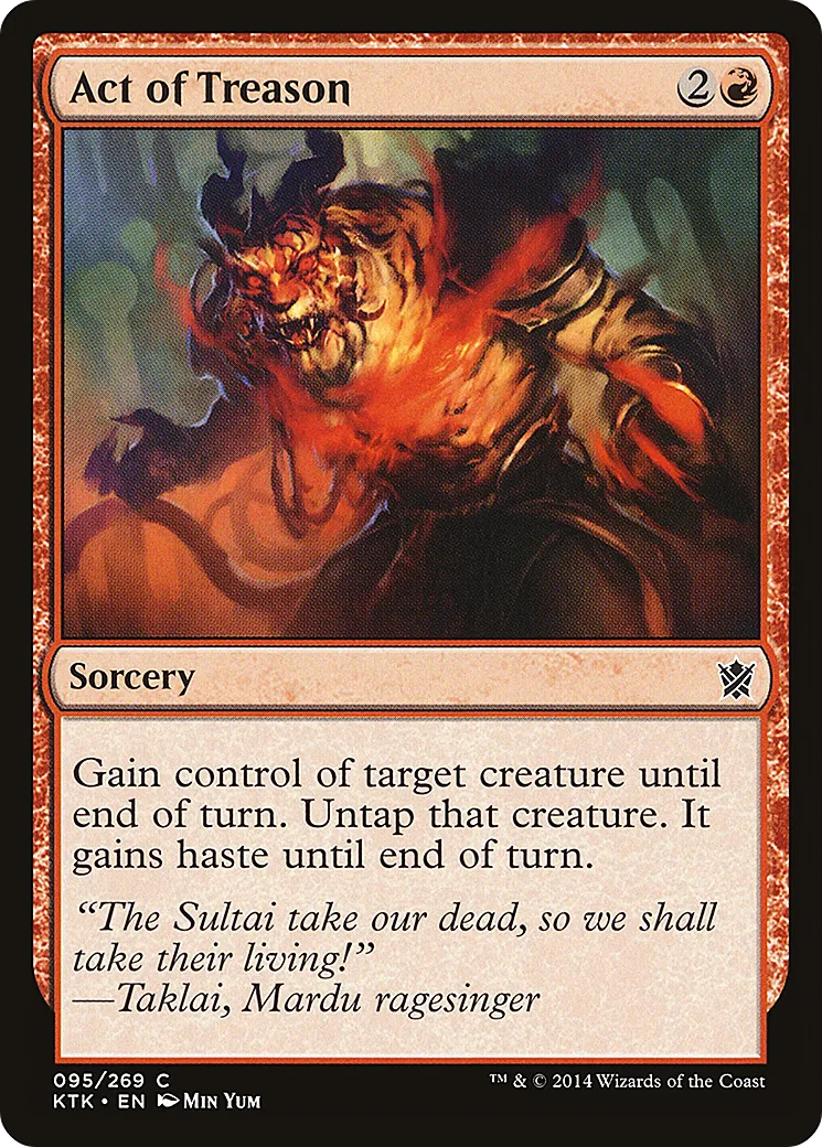 Act of Treason from Khans of Tarkir - Magic: The Gathering