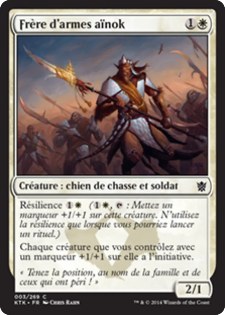Frère d'armes aïnok — Khans of Tarkir — Magic: The Gathering
