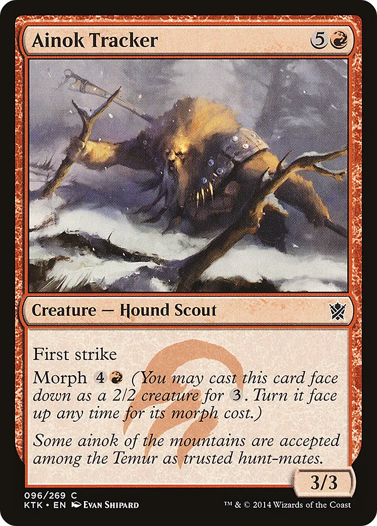 Traqueur aïnok — Khans of Tarkir — Magic: The Gathering