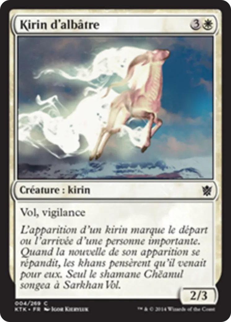 Kirin d'albâtre — Khans of Tarkir — Magic: The Gathering