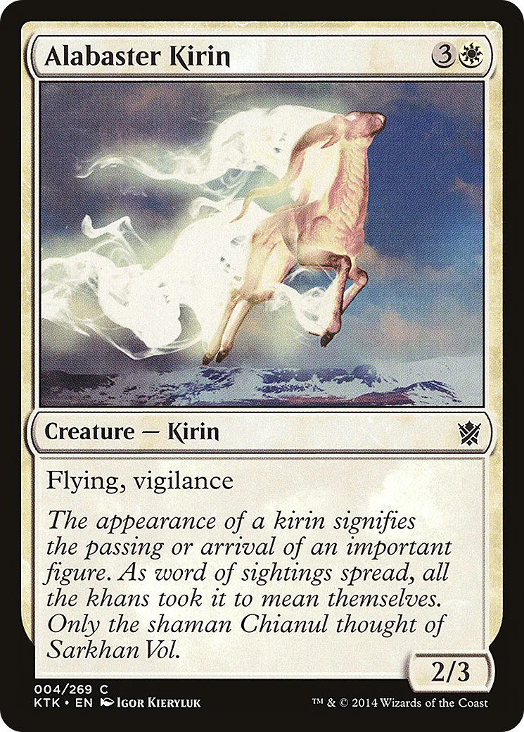 Alabaster Kirin — Khans of Tarkir — Magic: The Gathering