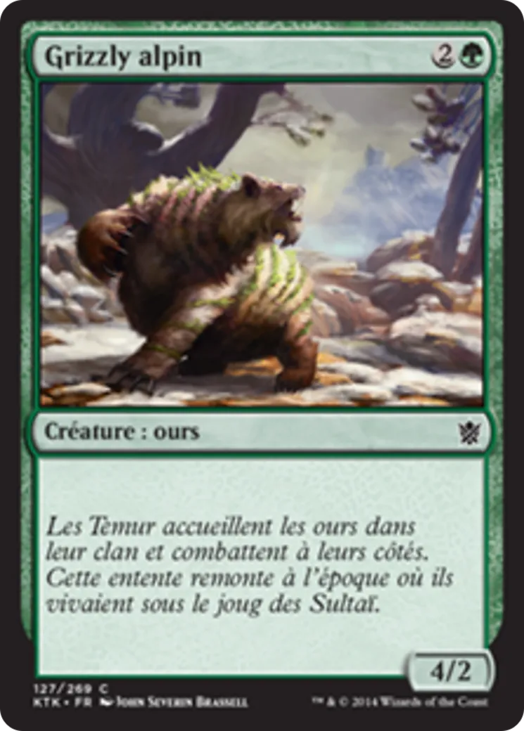 Grizzly alpin — Khans of Tarkir — Magic: The Gathering