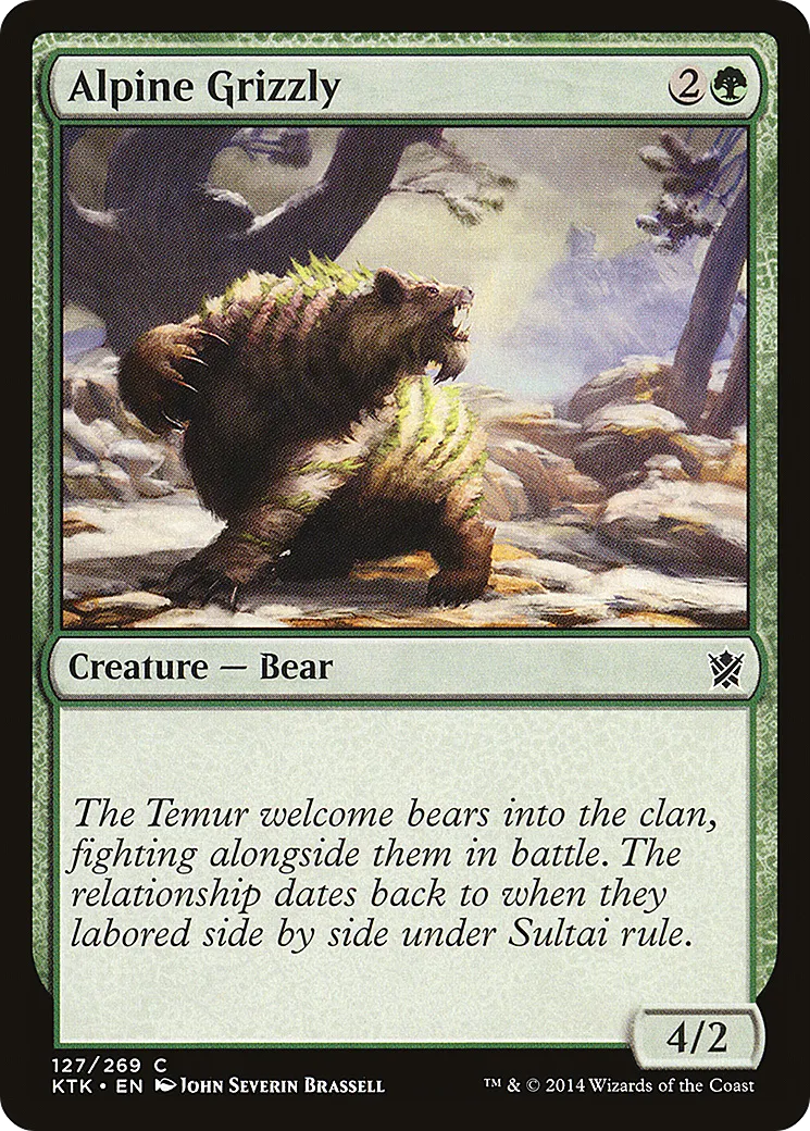 Grizzly alpin — Khans of Tarkir — Magic: The Gathering