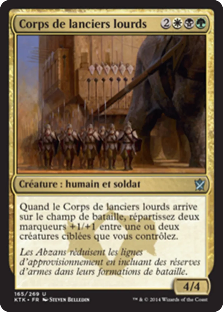 Corps de lanciers lourds — Khans of Tarkir — Magic: The Gathering