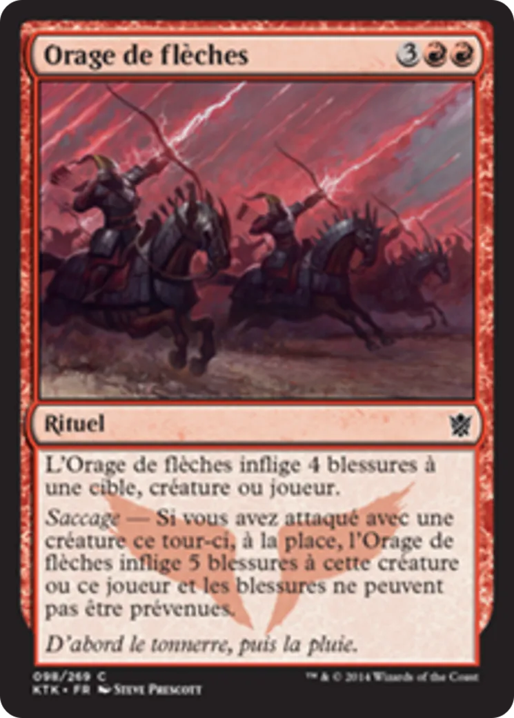 Orage de flèches — Khans of Tarkir — Magic: The Gathering