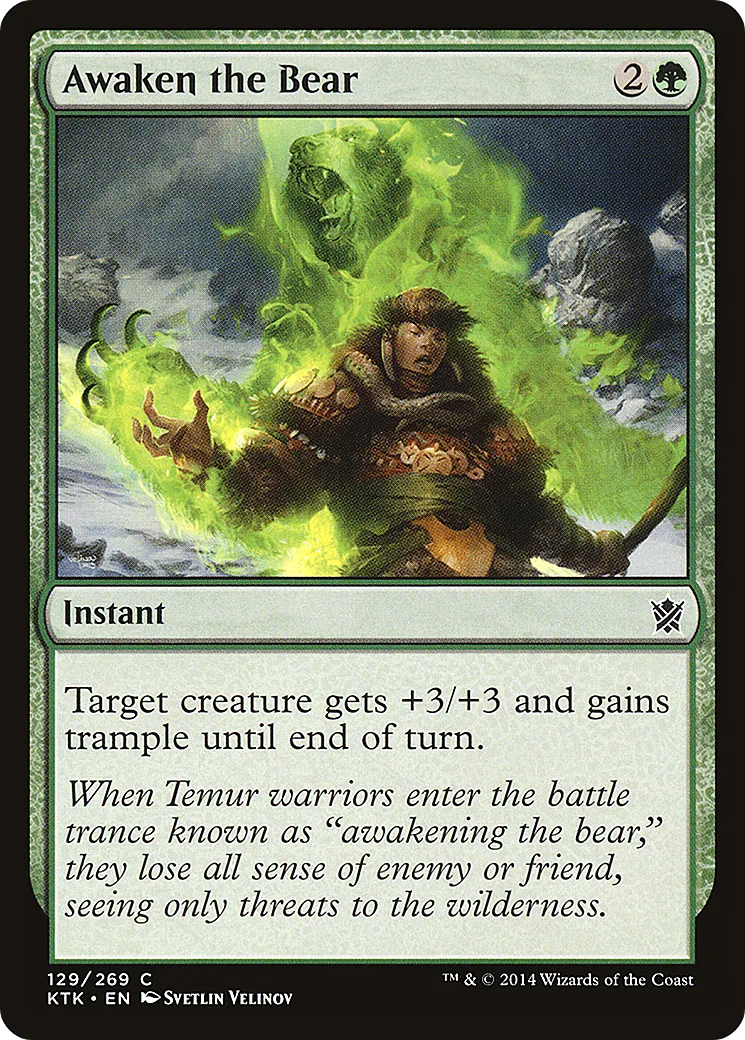 Awaken the Bear — Khans of Tarkir — Magic: The Gathering
