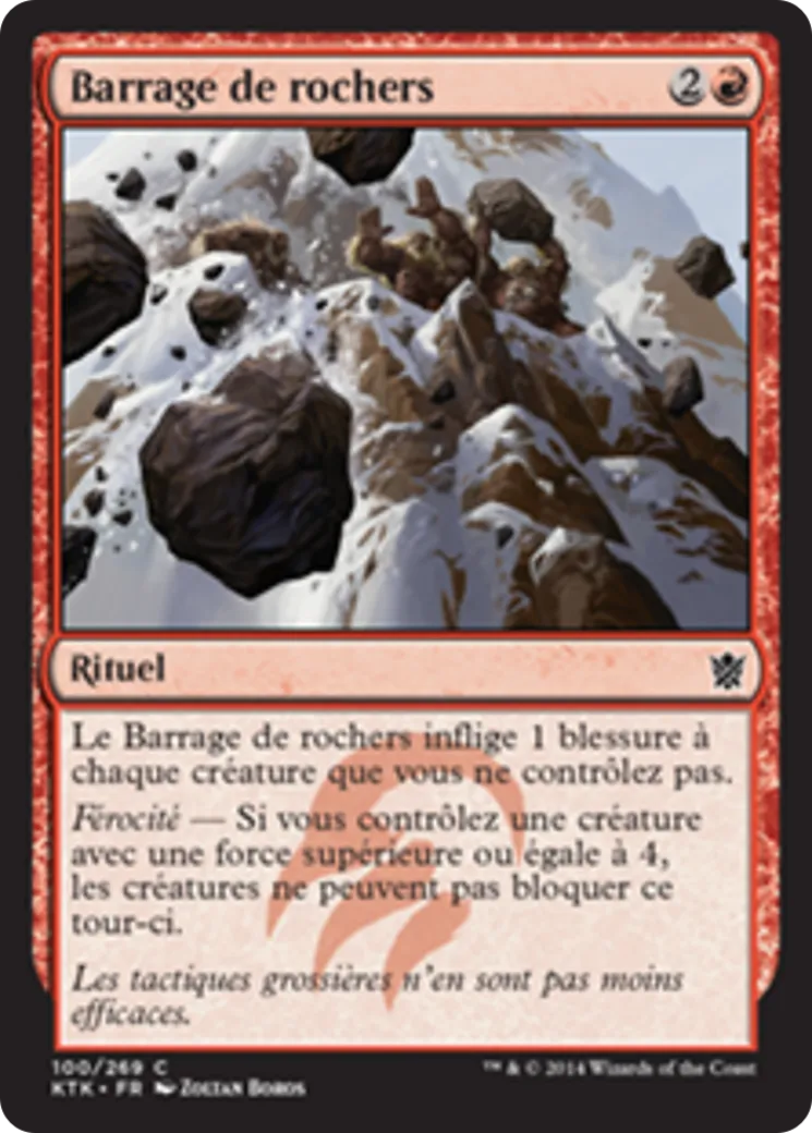 Barrage de rochers — Khans of Tarkir — Magic: The Gathering