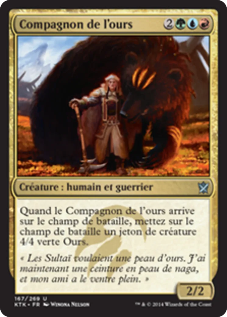 Compagnon de l'ours — Khans of Tarkir — Magic: The Gathering