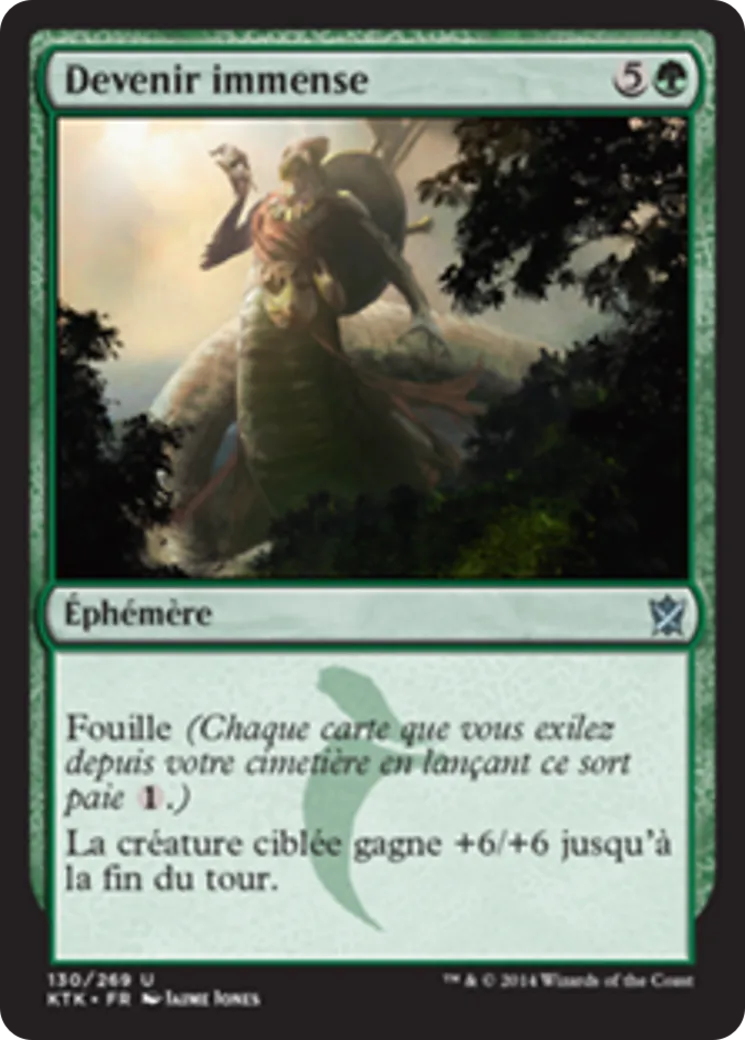 Devenir immense — Khans of Tarkir — Magic: The Gathering
