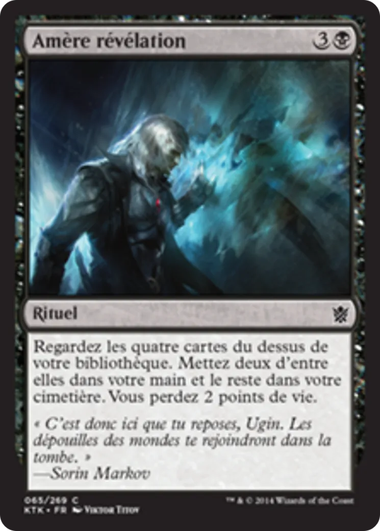 Amère révélation — Khans of Tarkir — Magic: The Gathering
