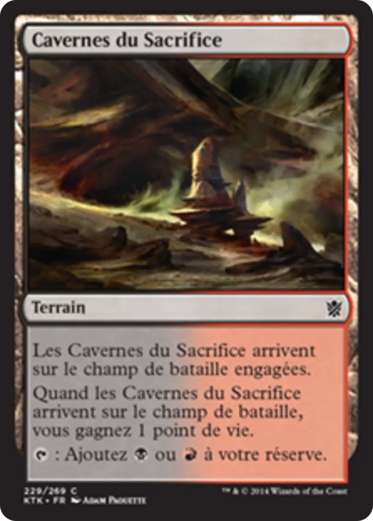 Cavernes du Sacrifice — Khans of Tarkir — Magic: The Gathering