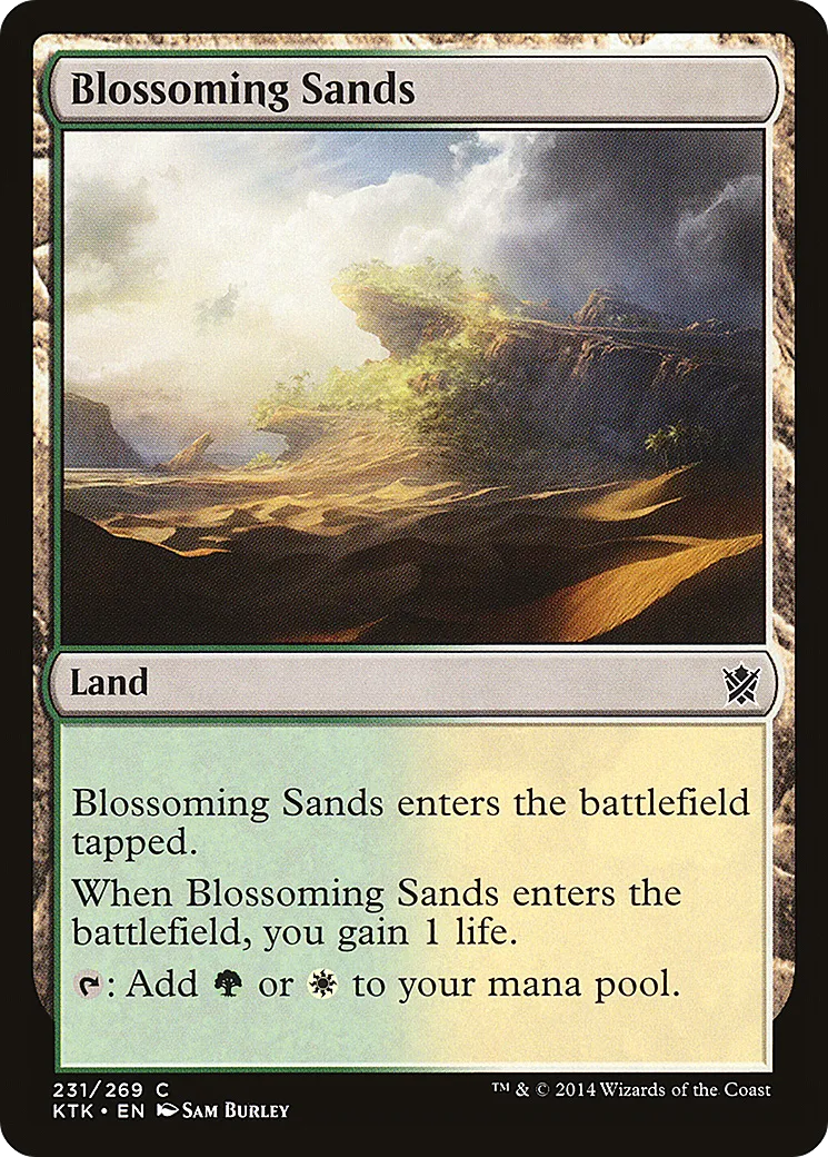 Blossoming Sands — Khans of Tarkir — Magic: The Gathering