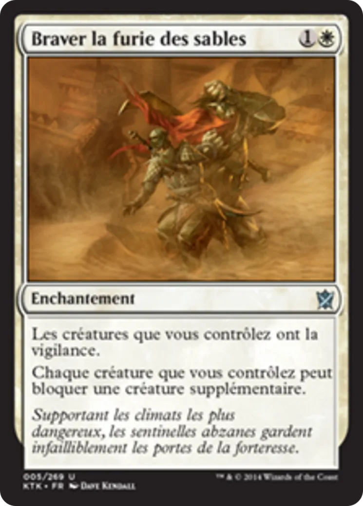 Braver la furie des sables — Khans of Tarkir — Magic: The Gathering