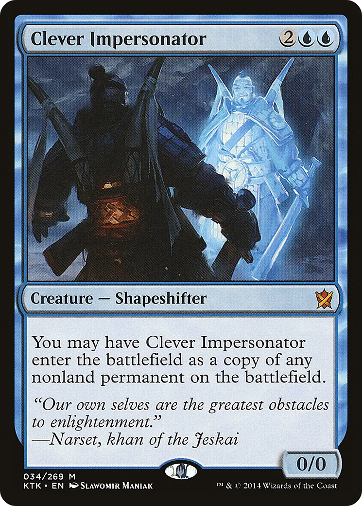 Clever Impersonator — Khans of Tarkir — Magic: The Gathering